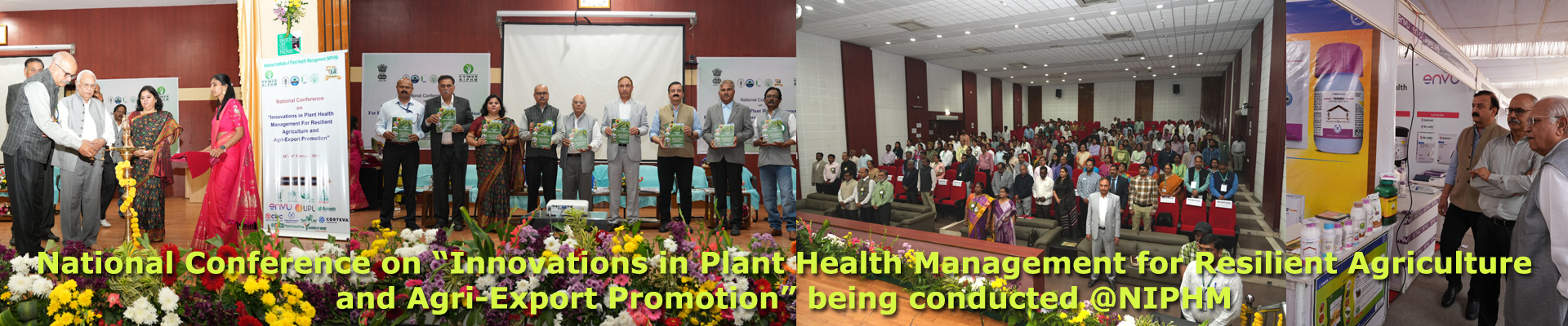 A three-day National Conference on “Innovations in Plant Health Management for Resilient Agriculture and Agri-Export Promotion” commenced today at NIPHM. The event is being led by Dr. Sagar Hanuman Singh, I.Po.S, Director General, NIPHM. Distinguished dignitaries, eminent scientists, academicians, officials, farmers, students, and representatives from the private sector are actively participating in the program.