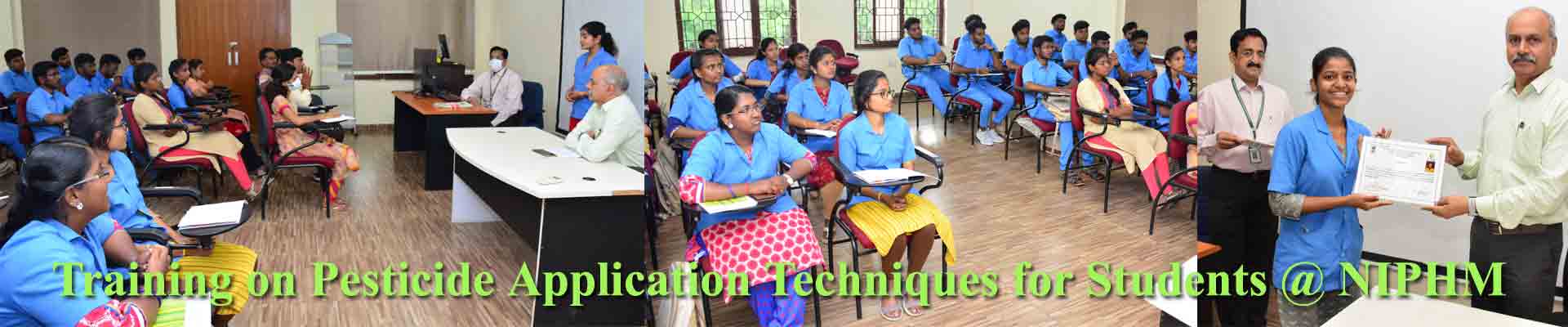 Training on Pesticide Application Techniques for Students @ NIPHM