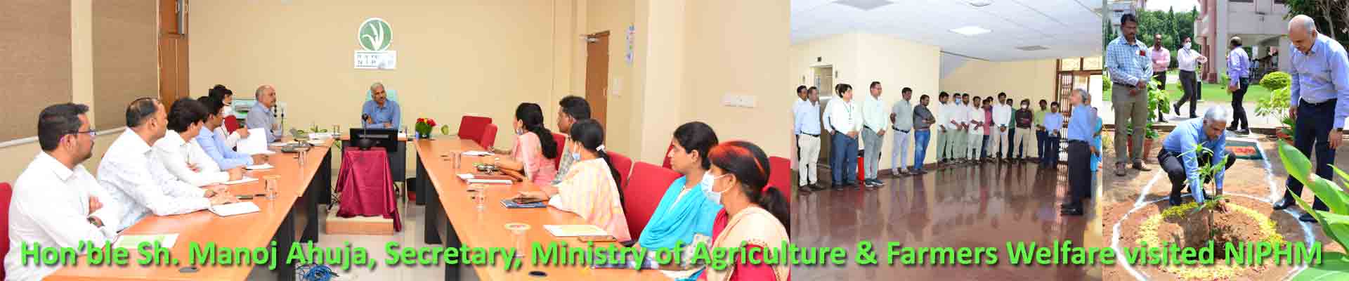 Sh. Manoj Ahuja, Secretary, Ministry of Agriculture & Farmers Welfare, Government of India visited NIPHM